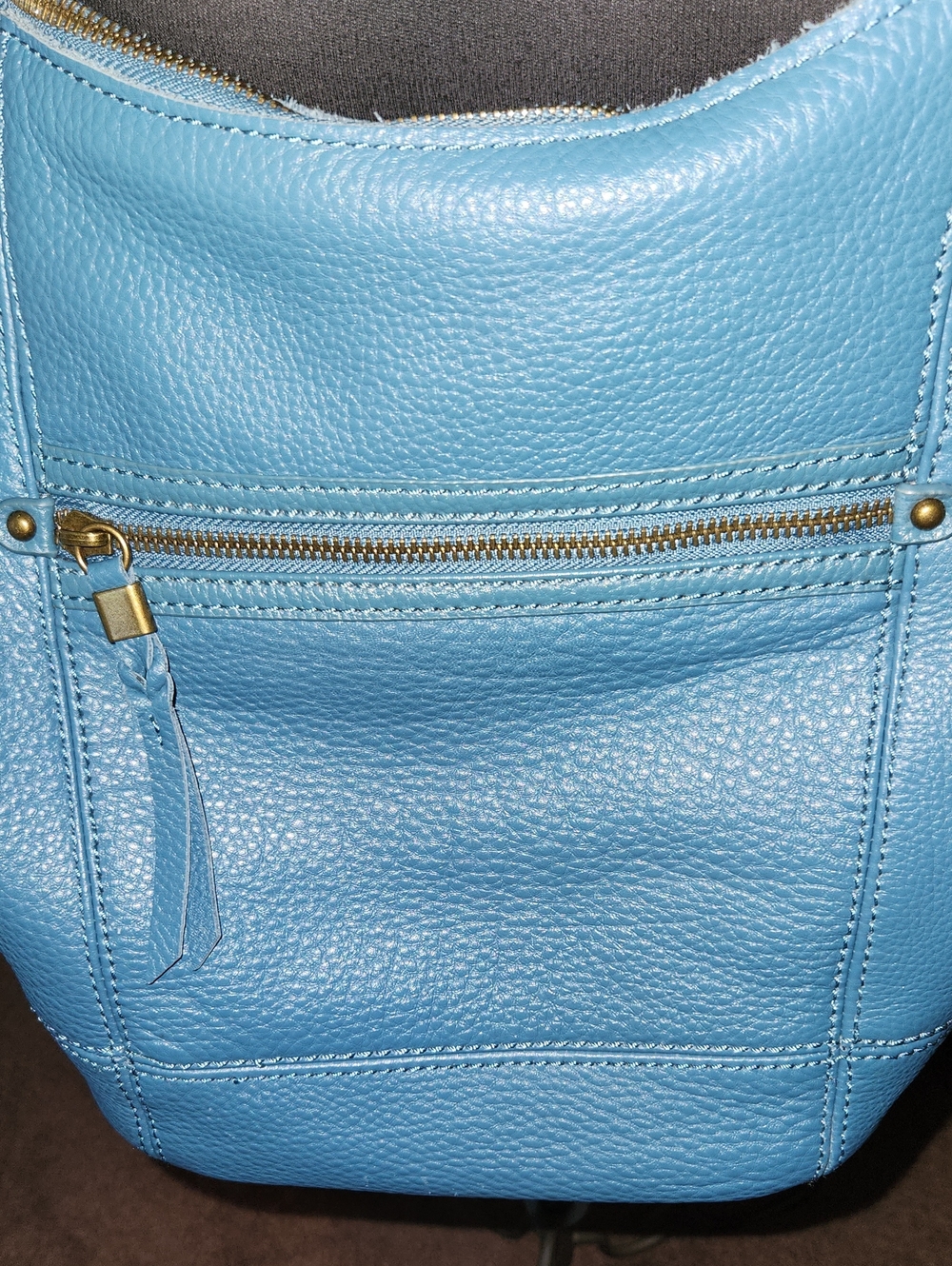 Blue Leather The SAK Shoulder Bag - Picture 9 of 14